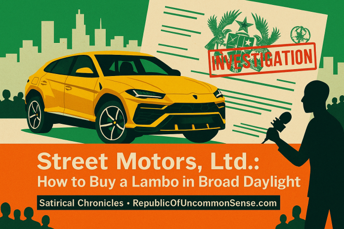 Shatta Wale Lamborghini Ghana satire feature image