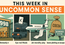 Amnesties, Eye-Red Elections, Jets & Cocoa on the Run