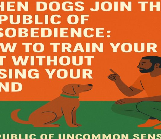 10 Proven Dog Training at Home Tips: The Ultimate Brain Training for Dogs Guide Dog training at home using Brain Training for Dogs program – Republic of Uncommon Sense blog featured image