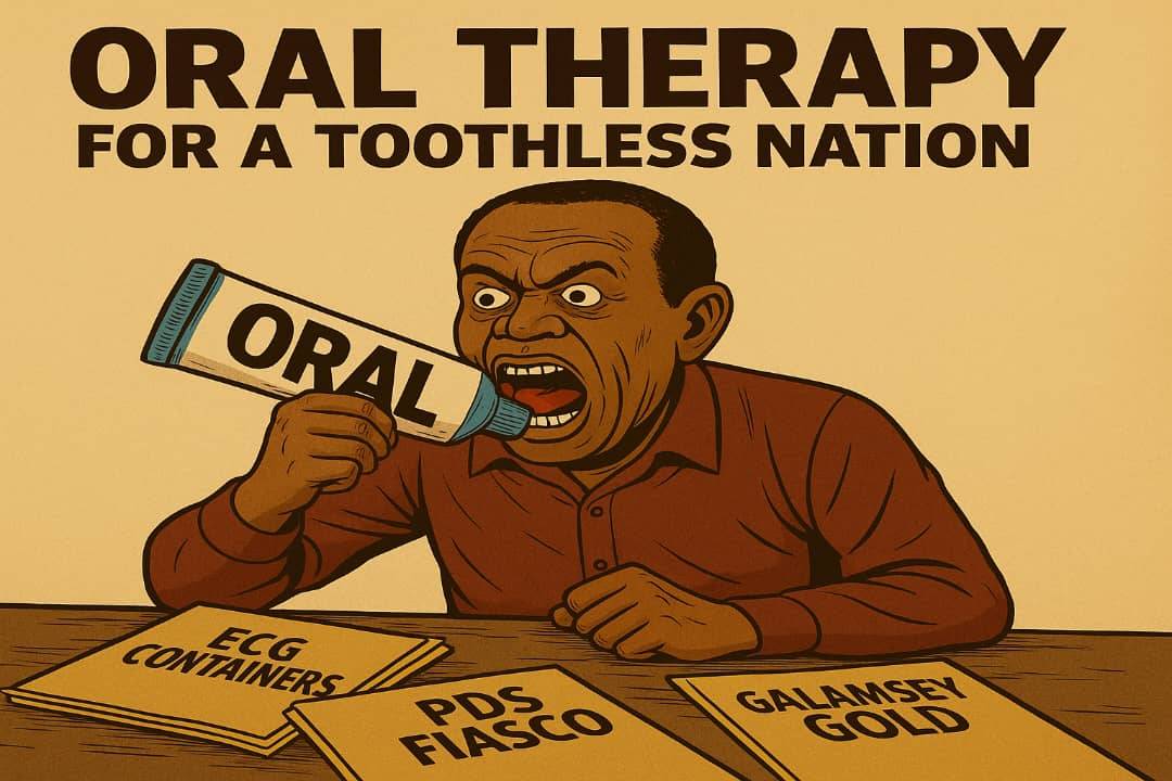 Operation Recover All Loots ORAL Ghana corruption satire cartoon
