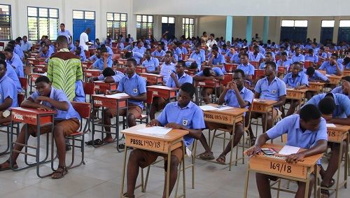 WASSCE 2025 Results Ghana exam scene under WAEC supervision