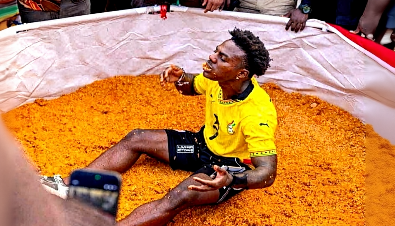 IShowSpeed Ghana passport jollof satire featuring passport symbolism and jollof wars