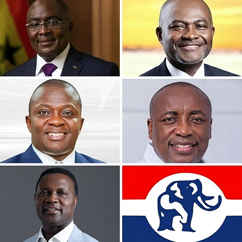 NPP primaries satire showing delegates deciding leadership in Ghana