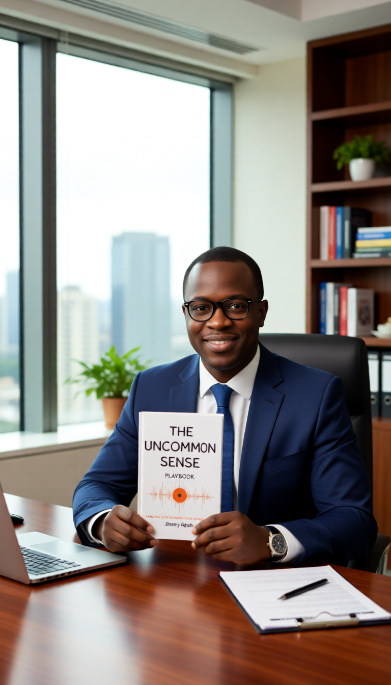 The Uncommon Sense Playbook by Jimmy Aglah book cover