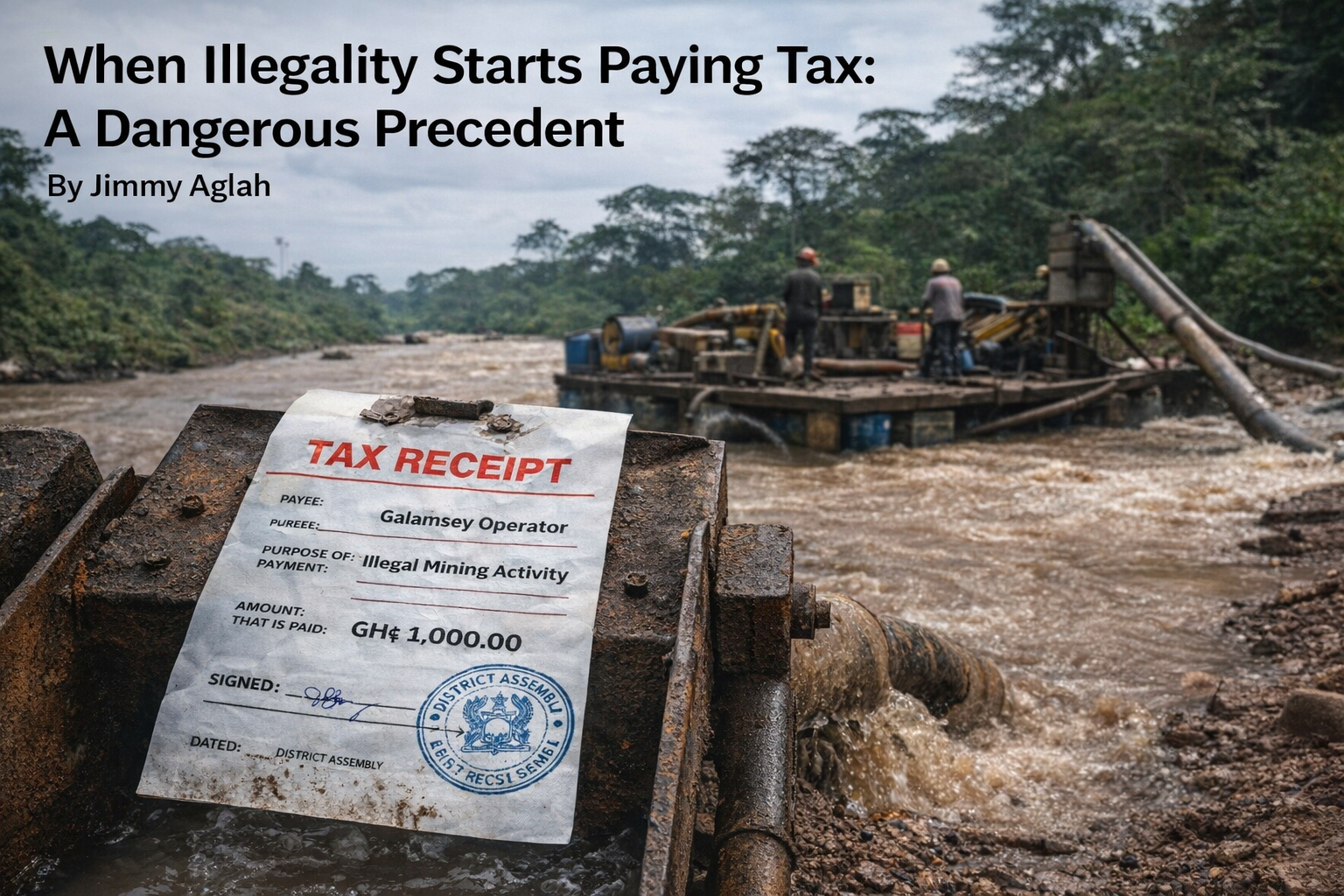 illegal mining tax Ghana controversy