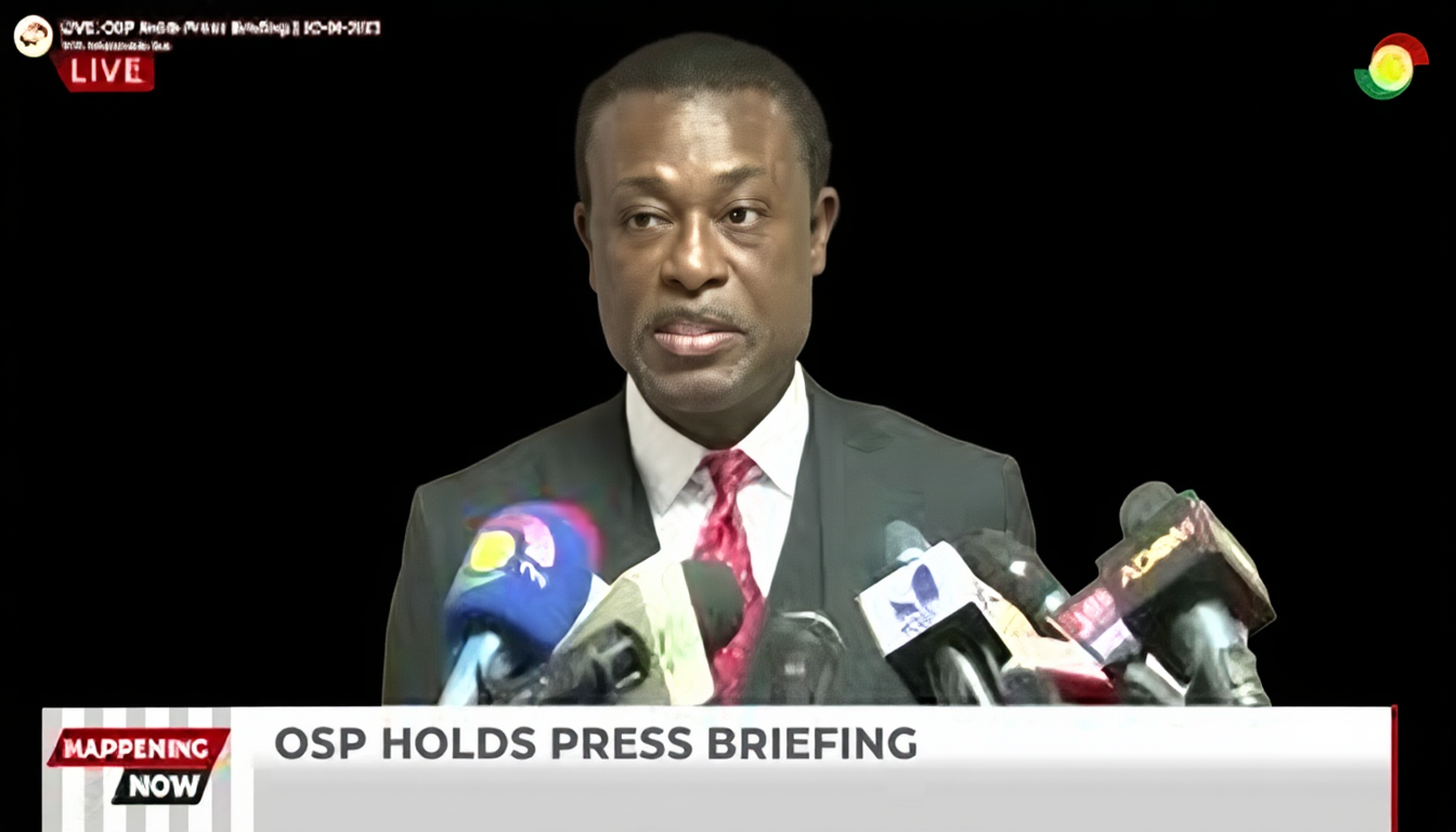 Office of the Special Prosecutor press briefing in Ghana