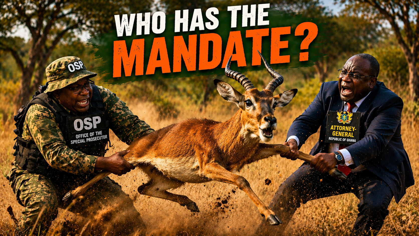 OSP prosecutorial powers Ghana hunter antelope satire