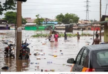 WHEN THE FLOOD RECEIVES YOUR HOME ADDRESS Accra floods surrounding homes after heavy rainfall