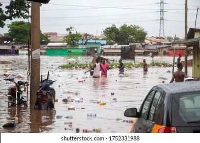 Accra Floods Accra floods surrounding homes after heavy rainfall