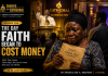 Thieves of the Cathedral: The Day Faith Began to Cost Money The Day Faith Began to Cost Money – Mama Grace clutches an envelope containing Efua's school fees as Apostle Dr. B.K. Abotare preaches inside the Cathedral of Glorious Fire while Kojo Mensah watches from the background.