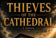 Thieves of the Cathedral: Before the First Amen Thieves of the Cathedral book cover by Jimmy Aglah, a weekly literary serial about faith, power and dependence in Adomkrom.